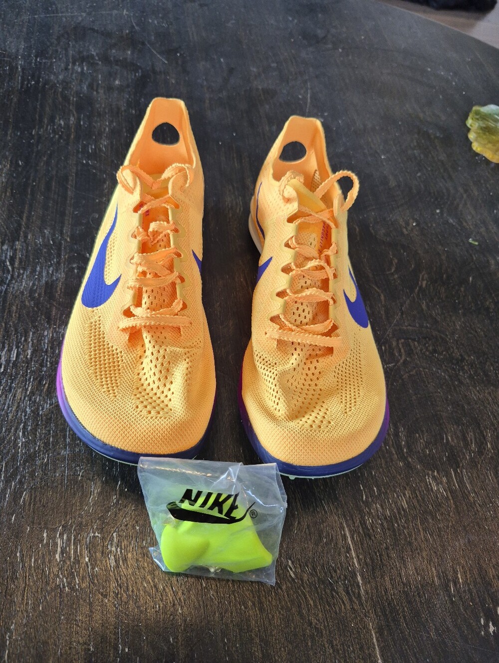 Men's Nike Dragonfly 2 Track and Field/XC Spikes! Citron Burst Vivid Purple